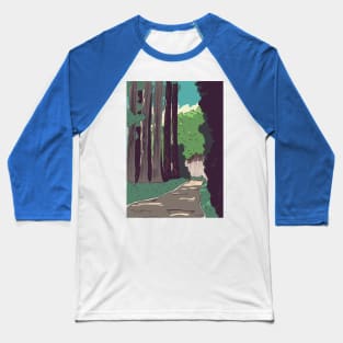 Japanese Woodland path Baseball T-Shirt